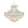 Elegant Lighting Maria Theresa 49 Light 72" Wide Crystal Chandelier with Golden Teak Royal Cut Crystals Chrome