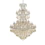 Elegant Lighting Maria Theresa 87 Light 72" Wide Crystal Chandelier with Golden Teak Royal Cut Crystals Chrome