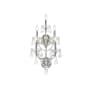 Elegant Lighting Maria Theresa 5 Light 30" Tall Wall Sconce with Clear Royal Cut Crystals Chrome