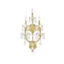 Elegant Lighting Maria Theresa 5 Light 30" Tall Wall Sconce with Clear Royal Cut Crystals Gold