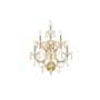 Elegant Lighting Maria Theresa 7 Light 27" Tall Wall Sconce with Clear Royal Cut Crystals Gold