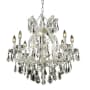 Elegant Lighting Maria Theresa 9 Light 26" Wide Crystal Chandelier with Clear Royal Cut Crystals Chrome