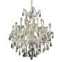 Elegant Lighting Maria Theresa 13 Light 27" Wide Crystal Chandelier with Clear Royal Cut Crystals Chrome
