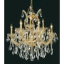 Elegant Lighting Maria Theresa 13 Light 27" Wide Crystal Chandelier with Clear Royal Cut Crystals Gold