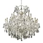 Elegant Lighting Maria Theresa 24 Light 36" Wide Crystal Chandelier with Clear Royal Cut Crystals Chrome