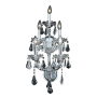 Elegant Lighting Maria Theresa 5 Light 25" Tall Wall Sconce with Clear Royal Cut Crystals Chrome