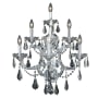 Elegant Lighting Maria Theresa 7 Light 27" Tall Wall Sconce with Clear Royal Cut Crystals Chrome