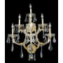 Elegant Lighting Maria Theresa 7 Light 27" Tall Wall Sconce with Clear Royal Cut Crystals Gold