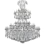 Elegant Lighting Maria Theresa 84 Light 96" Wide Crystal Chandelier with Silver Shade Royal Cut Crystals Chrome