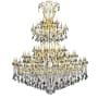 Elegant Lighting Maria Theresa 84 Light 96" Wide Crystal Chandelier with Silver Shade Royal Cut Crystals Gold