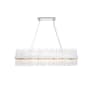 Elegant Lighting Dallas 28 Light 48" Wide Crystal Linear Chandelier with Clear Crystal Accents Chrome