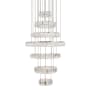 Elegant Lighting Monroe 7 Light 34" Wide LED Crystal Ring Chandelier with Clear Royal Cut Crystals Chrome