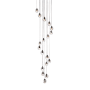 Elegant Lighting Eren 18 Light 20" Wide Crystal Multi Light Pendant Black