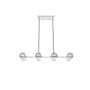 Elegant Lighting Eren 8 Light 31" Wide Crystal Linear Pendant Chrome