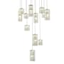 Elegant Lighting Aston 28" Wide Crystal Multi Light Pendant Chrome