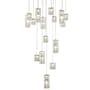 Elegant Lighting Aston 32" Wide Crystal Multi Light Pendant Chrome