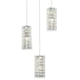 Elegant Lighting Aston 16" Wide Crystal Multi Light Pendant Chrome