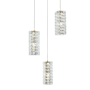 Elegant Lighting Aston 16" Wide Crystal Multi Light Pendant Satin Gold