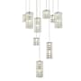 Elegant Lighting Aston 24" Wide Crystal Multi Light Pendant Chrome