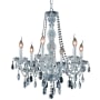 Elegant Lighting Verona 6 Light 24" Wide Crystal Chandelier with Clear Royal Cut Crystals Chrome