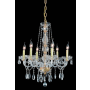 Elegant Lighting Verona 6 Light 24" Wide Crystal Chandelier with Clear Royal Cut Crystals Gold
