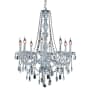 Elegant Lighting Verona 8 Light 28" Wide Crystal Chandelier with Clear Royal Cut Crystals Chrome