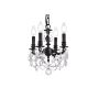 Elegant Lighting Lillie 4 Light 10" Wide Crystal Chandelier with Clear Royal Cut Crystals Dark Bronze