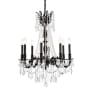 Elegant Lighting Rosalia 8 Light 24" Wide Crystal Chandelier with Golden Teak Royal Cut Crystals Dark Bronze