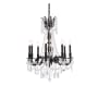 Elegant Lighting Rosalia 8 Light 24" Wide Crystal Chandelier with Clear Royal Cut Crystals Dark Bronze