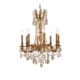 Elegant Lighting Rosalia 8 Light 24" Wide Crystal Chandelier with Golden Teak Royal Cut Crystals French Gold