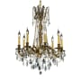 Elegant Lighting Rosalia 8 Light 24" Wide Crystal Chandelier with Clear Royal Cut Crystals French Gold