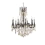 Elegant Lighting Rosalia 10 Light 28" Wide Crystal Chandelier with Golden Teak Royal Cut Crystals Pewter