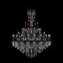 Elegant Lighting Rosalia 45 Light 54" Wide Crystal Chandelier with Clear Royal Cut Crystals Dark Bronze