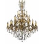 Elegant Lighting Rosalia 45 Light 54" Wide Crystal Chandelier with Clear Royal Cut Crystals French Gold