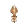 Elegant Lighting Monarch 12" Tall Wall Sconce with Golden Teak Royal Cut Crystals French Gold