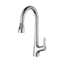 Elegant Lighting Andrea 1.8 GPM Single Hole Pull Down Kitchen Faucet Brushed Nickel
