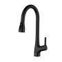 Elegant Lighting Andrea 1.8 GPM Single Hole Pull Down Kitchen Faucet Matte Black