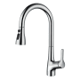 Elegant Lighting Andrea 1.8 GPM Single Hole Pull Down Kitchen Faucet Chrome