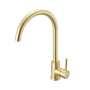 Elegant Lighting Finn 1.8 GPM Single Hole Kitchen Faucet Brushed Gold
