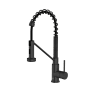 Elegant Lighting Yara 1.8 GPM Single Hole Pull Down Kitchen Faucet Matte Black
