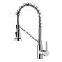 Elegant Lighting Yara 1.8 GPM Single Hole Pull Down Kitchen Faucet Chrome