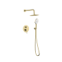 Elegant Lighting George Shower Only Trim Package with 2.3 GPM Multi Function Shower Head Brushed Gold