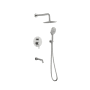 Elegant Lighting George Shower Only Trim Package with 2.3 GPM Multi Function Shower Head Brushed Nickel