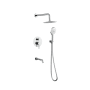 Elegant Lighting George Shower Only Trim Package with 2.3 GPM Multi Function Shower Head Chrome