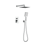 Elegant Lighting Petar Shower Only Trim Package with 2.3 GPM Multi Function Shower Head Chrome