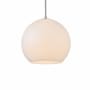 Elegant Lighting Baxter 12" Wide Pendant Chrome / Frosted White
