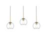 Elegant Lighting Baxter 3 Light 36" Wide Linear Pendant Satin Gold