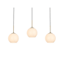 Elegant Lighting Baxter 3 Light 36" Wide Linear Pendant Satin Gold