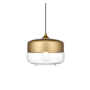 Elegant Lighting Ashwell 10" Wide Pendant Satin Gold