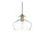 Elegant Lighting Destry 9" Wide Mini Pendant Satin Gold